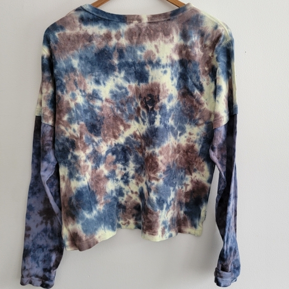 Gramicci Tie Dye Long Sleeve Boho Hippie Festival Tee Shirt XL fits like M - Picture 5 of 5